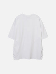 Fake Two Vest Patchwork Tee