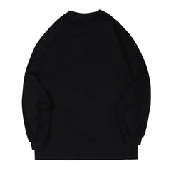 Dark Skeleton Fight Print Sweatshirt