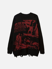 Film Effect Abstraite Sweater