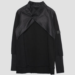 Dark Function Patchwork Fake Two Sweatshirt