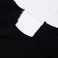 Back Cross Patchwork Tee