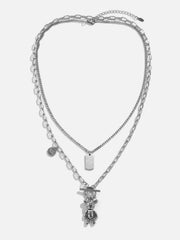 Double-decker Violent Bear Necklace