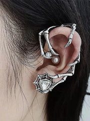 Dark Mechanical Spider Earrings