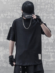 Black White Patchwork Tee