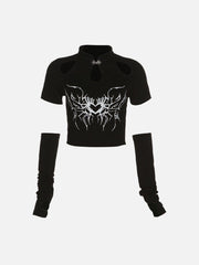 Spider Heart Hollow Long Sleeve T Shirts