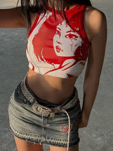 Girl Print Vest
