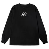 Solid Color Print Sweatshirt