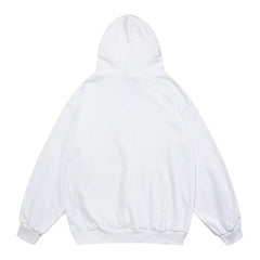 Alphabet Necklace Print Hoodie