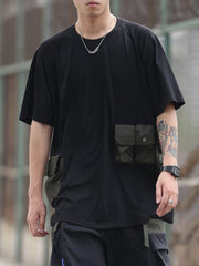 Asymmetrical Multi Pockets Tactical Tee