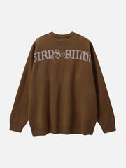 Arrow Penetrate Heart Knit Sweater