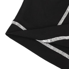 Sexy Cropped Navel Long Sleeve Shoulder T-Shirt