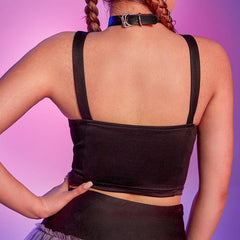 Dark Style Gothic Contrasting Colors Vest
