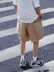 Pockets Embroidery Shorts