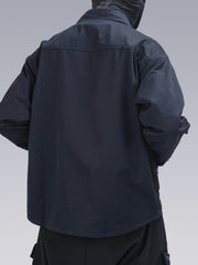 Patchwork Big Pockets Long Sleeve Shirt