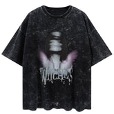 Tie Dye Abstract Character Washed Tee