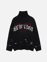 Tassel Pistol Turtleneck Sweater