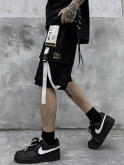Schoolbag Buckle Pocket Cargo Shorts
