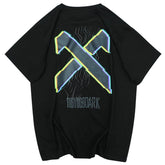 Multicolored Letter X Print Tee
