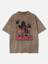 VIOLENCE Shadow Ghost Graphic Washed Tee