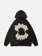 Patchwork Tooth Washed Hoodie