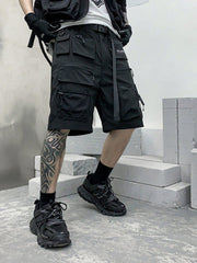 Zip Up Pockets Cargo Shorts