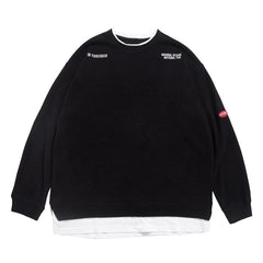 Fake Two Print Sweatshirt