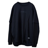 Patchwork Fake Two Sweatshirt