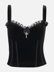 Lace Cross Vest