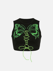 Butterfly Bandage Cropped Vest
