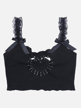 Lace Suspenders Vest
