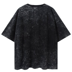 Tie Dye Abstract Character Washed Tee