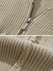 Zipper Knit Hat