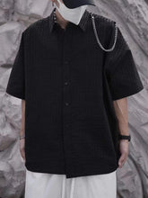 Shoulder Chain Short Sleeve Shirt