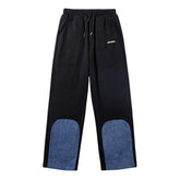 Denim Patchwork Pants