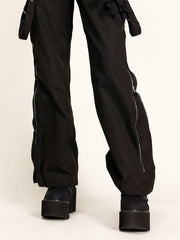 Dark Style Punk Rock Buckle Boots