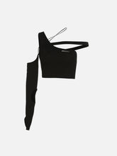 Single Shoulder Short Sleeve Shirt
