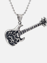 Punk Rock Electric Guitar Necklace