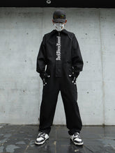Embroidery Gothic Alphabet Jumpsuit