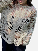 Crucifix Hollow Perspective Sweater