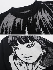 "Tomie" Cartoon Knit Sweater