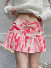 Camouflage Folds Skirt