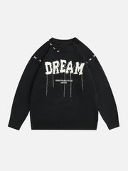Letter Line Design Sweater
