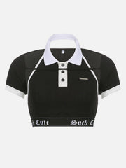 Contrasting Colors Two-Piece T Shirt
