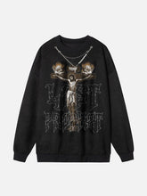 Cross Necklace Sweatshirt