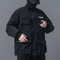 Dark Combat Multi Pockets Winter Coat