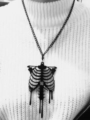 Dark Skull Skeleton Necklace