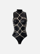 Strap PU Bodysuit