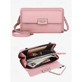 Crossbody Leather Wristlet PU Phone Mobile Bag