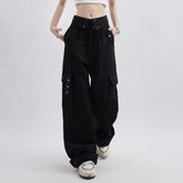 Mystic Black Gothic Cargo Pants