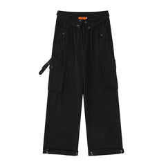 Pantalones cargo góticos negros místicos